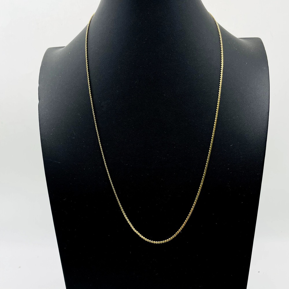 Vintage Korea Gold Tone Snake Chain Necklace Minimalist